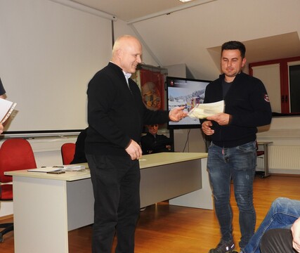 Podelili so tudi več gasilskih priznanj in napredovanj
